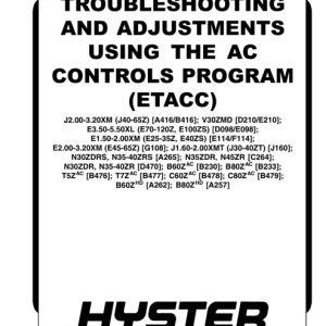 Hyster A265 (N35ZRS, N40ZRS, N30ZDRS) Forklift Service Manual