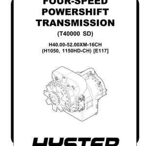 Hyster E117 (H1050HD-CH, H1150HD-CH) Forklift Service Manual