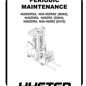 Hyster E470 (N35ZR2, N40ZR2, N30ZDR2) Forklift Service Manual